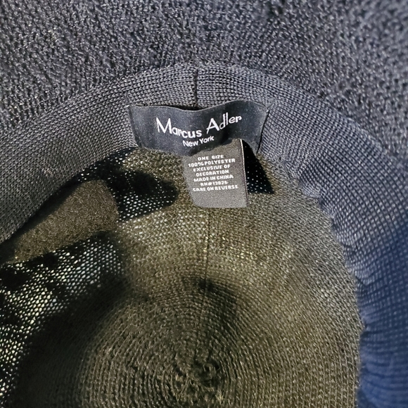 Marcus Adler Black Woven Unlined Bucket Hat - One Size - Picture 10 of 12